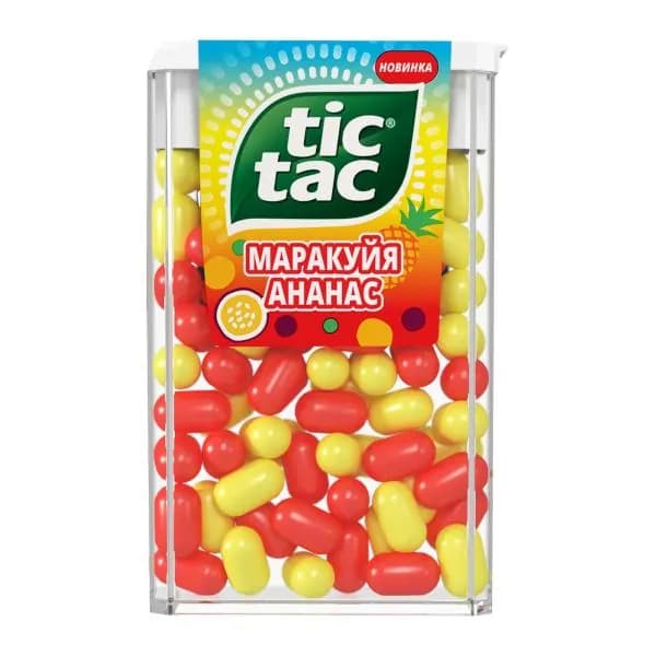 Драже со вкусом маракуйи и ананаса Tic Tac 49г