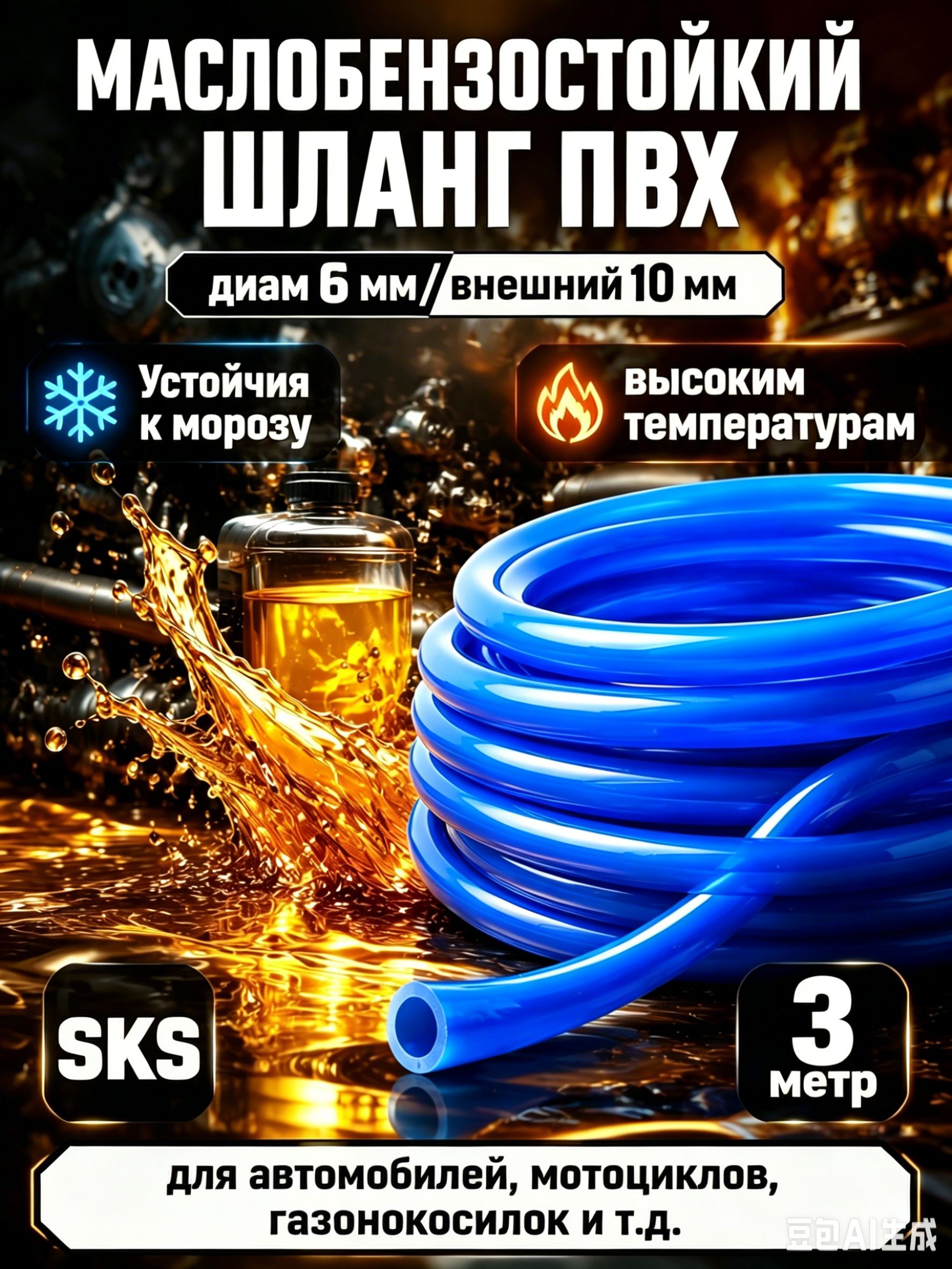 Шланг автомобильный, арт. aa7, 1 шт.