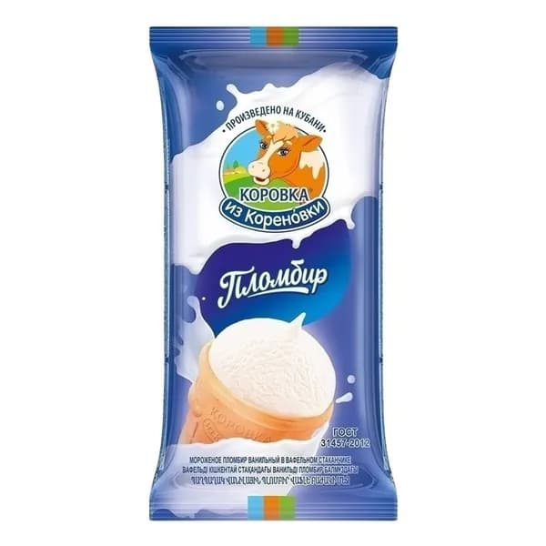 Мороженое пломбир Коровка из Кореновки 100 г
