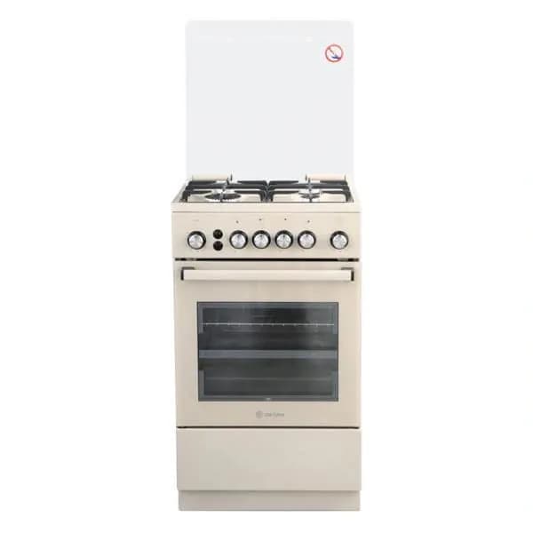 Плита газовая de luxe 5040.40г(кр) ЧР-016, 50 см, 4 конфорки, 43 л, топленое молоко