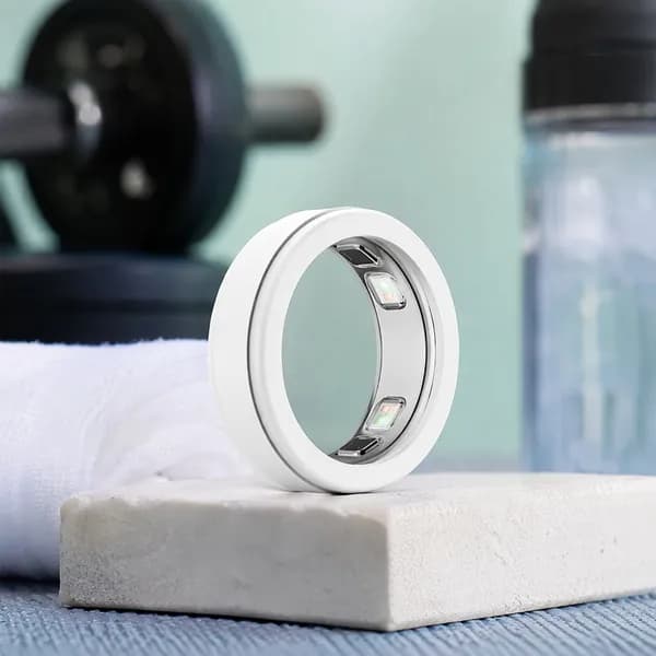 Мягкий силиконовый чехол для кольца Oura Ring 5, белый, размер M