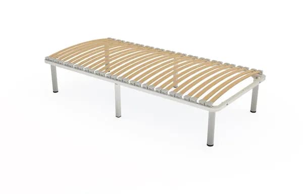 no-standard КАУЧУКОВЫЕ ламеледержатели 90x200 Усиленное ортопедическое основание для кровати разборное (ножки 30см), профиль 30х30х1,5мм, узкие ламели 30 шт.