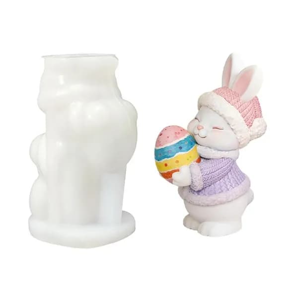 Силиконовая форма для свечей DIY bunny egg