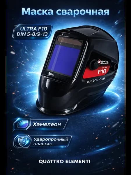 Маска сварочная ULTRA F10 DIN 5-8 9-13, Хамелеон 908-559
