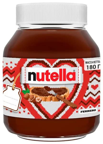 Паста ореховая Nutella с добавлением какао, 180 г