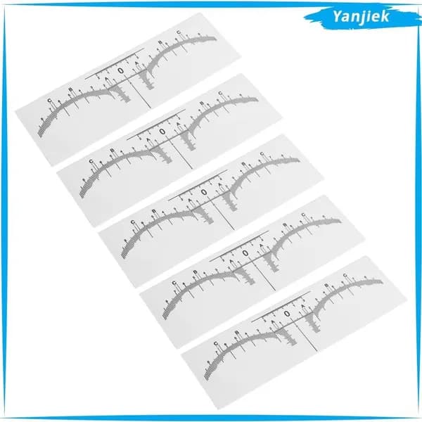 100PCS Трафареты для бровей, одноразовые, прозрачные, для микроблейдинга, для всех типов лица