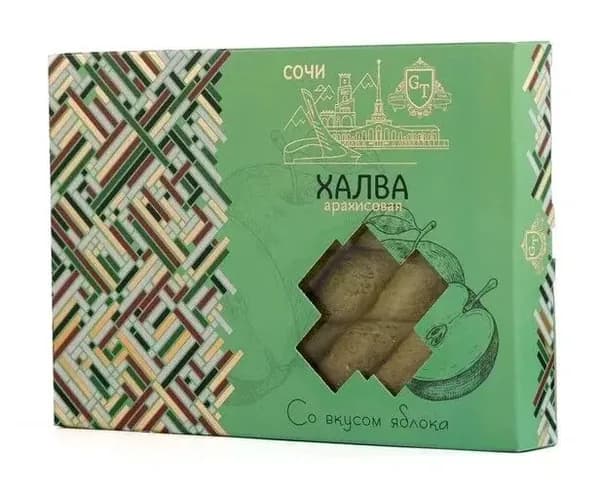 Халва со вкусом Яблока 300 гр.