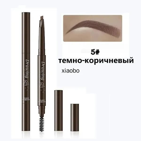 Двусторонний Карандаш Для Бровей, Водостойкий, Стойкий И Не Размазывается.