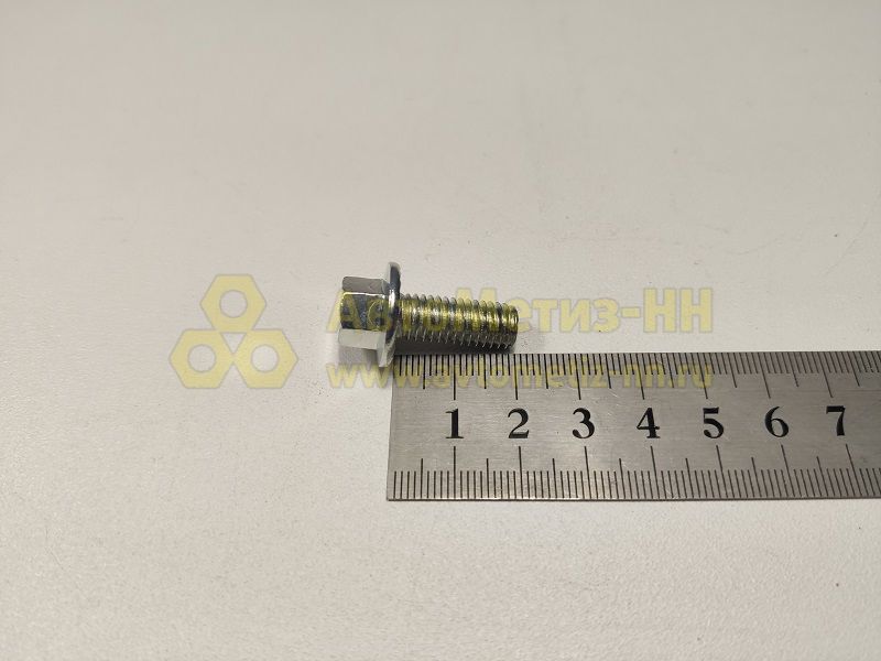 Болт М8*1,25*20 с фланцем пальца напр.суппорта (РЗИ)(уп. 20 шт)