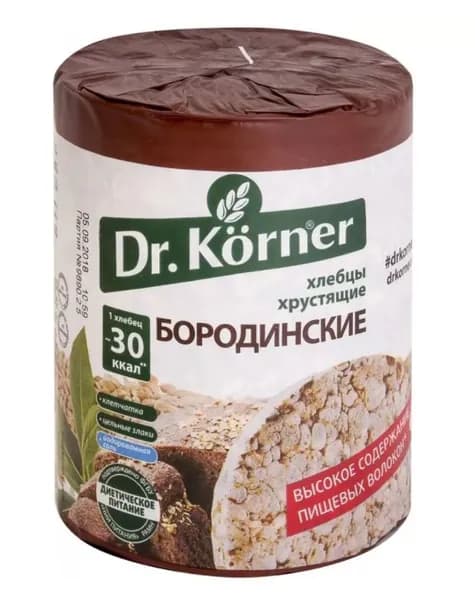 Dr. Korner Хлебцы Бородинские, 100 гр, 1 уп
