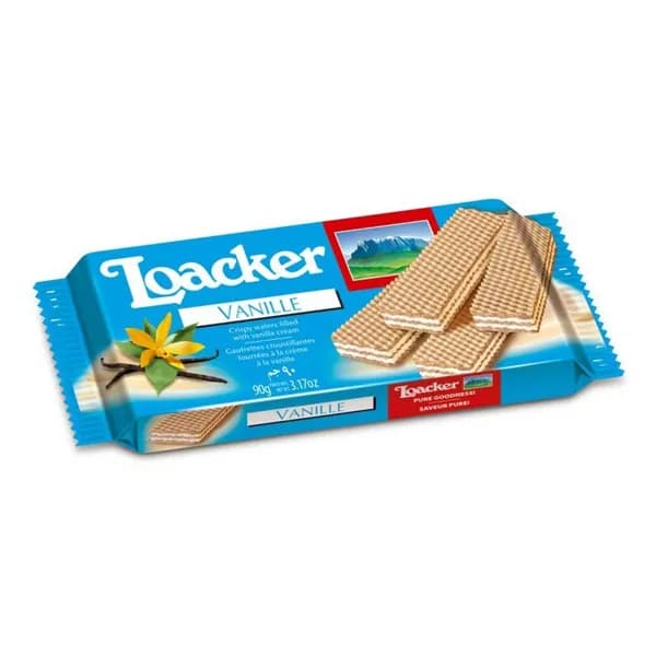 Вафли Loacker Классик ваниль 90 г