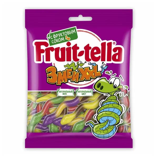 Мармелад Fruittella Змеи XXL жевательный 70 г