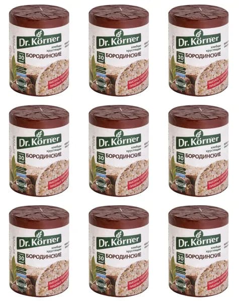 Dr. Korner Хлебцы Бородинские, 100 гр, 9 уп