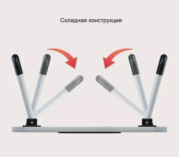Портативный складной столик MyPads A159-808 для ноутбука, для планшета, столик для завтрака, маленький компьютерный столик в кровать голубой