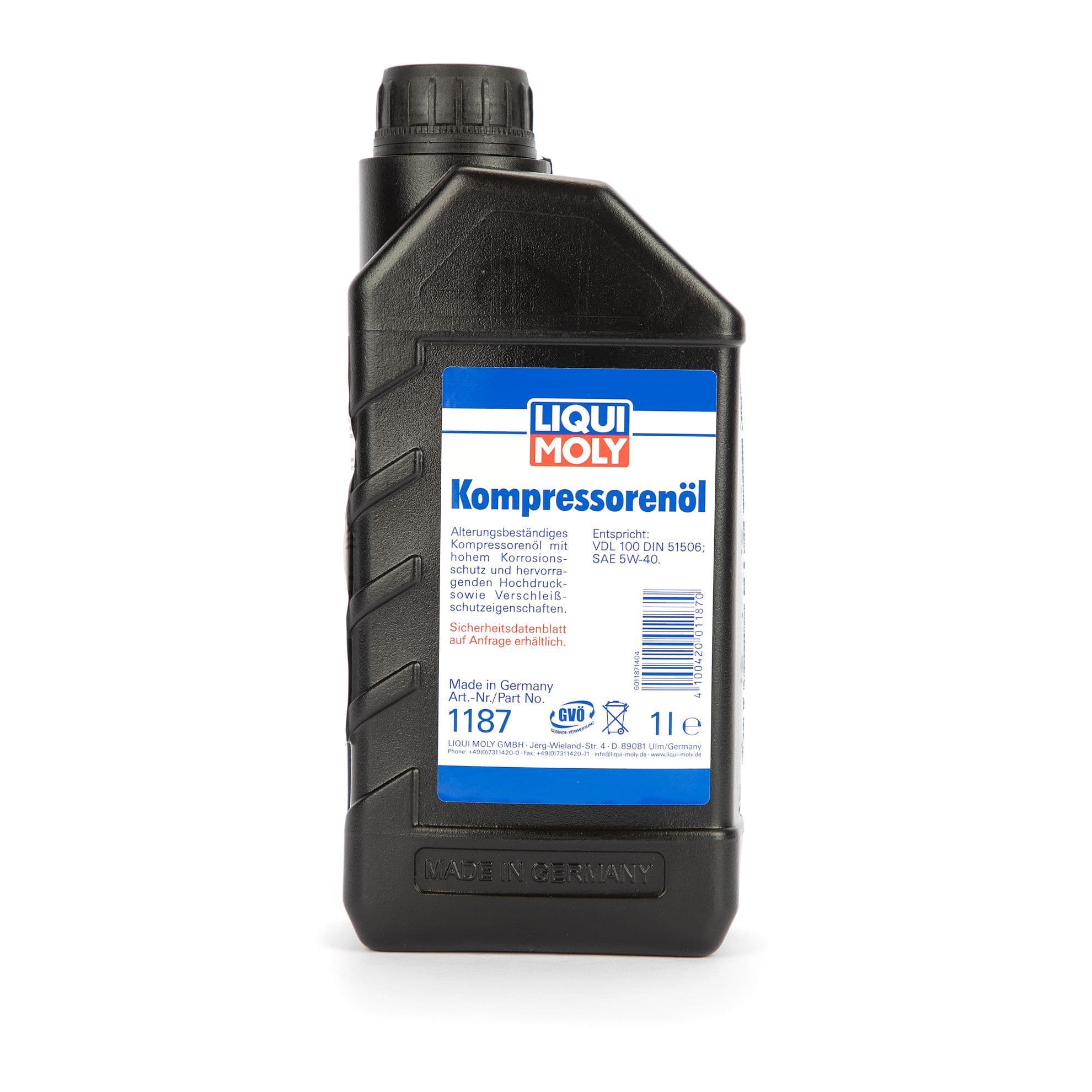 Масло Компрессорное LIQUI MOLY Kompressorenoil 100 Синтетическое 1л.