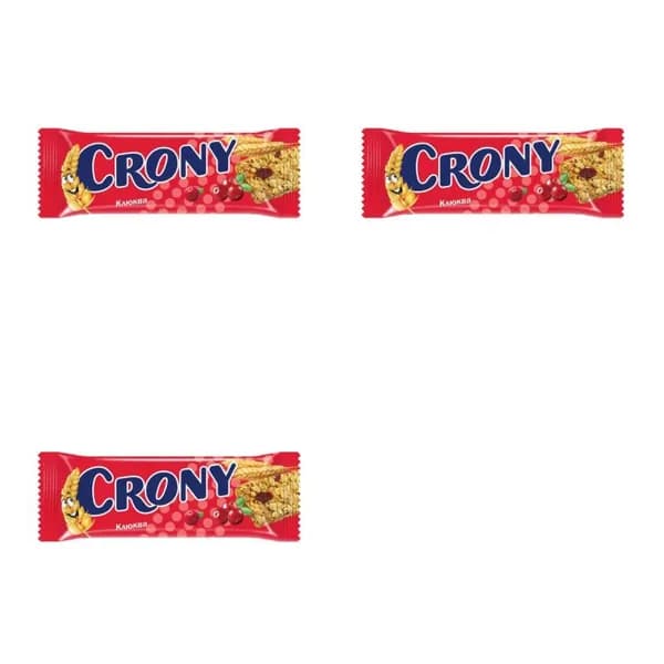 Crony Батончик-мюсли, Клюква 50 гр, 3 штук