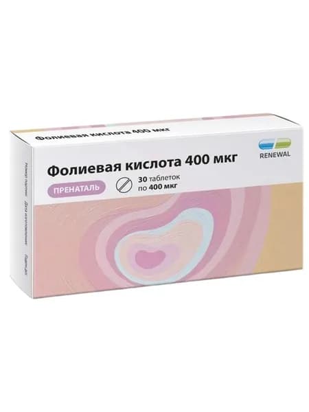 Фолиевая Кислота 400Мкг Пренаталь Таб. №30 Бад.