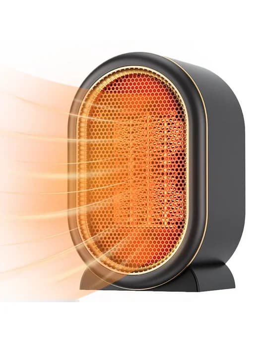Мини обогреватель 1200W для комнаты, вентилятор черный