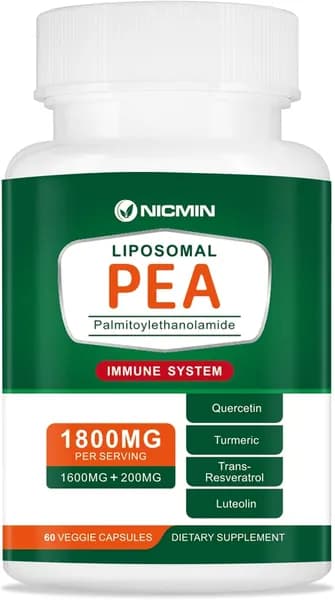 1600 мг Palmitoylethanolamide 99% с лютеолином и кверцетином 60 капсул