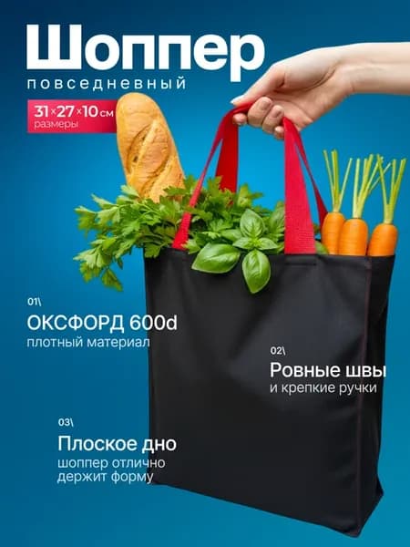 Сумка шоппер для обедов и завтраков