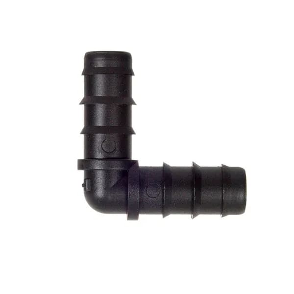 Штуцер угловой соединительный GREEN RAIN EC0116 (КТ 16 мм x КТ 16 мм) для капельной трубки. Комплект 10 штук