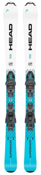 Лыжи HEAD Supershape Team Easy JRS white-speedblue 107 + 4.5 GW