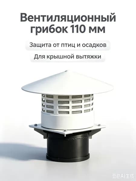 Вентиляционный грибок 110 мм, зонт для канализационной трубы