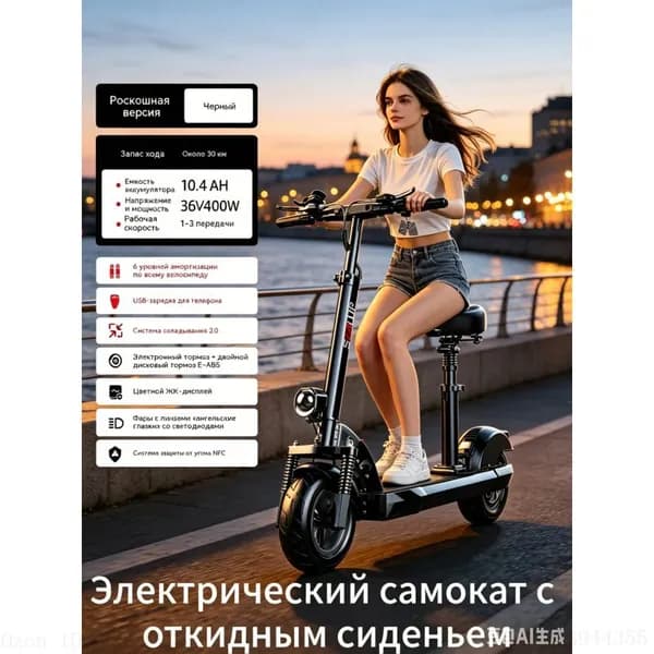 Электровелосипед 2026, 400 Вт