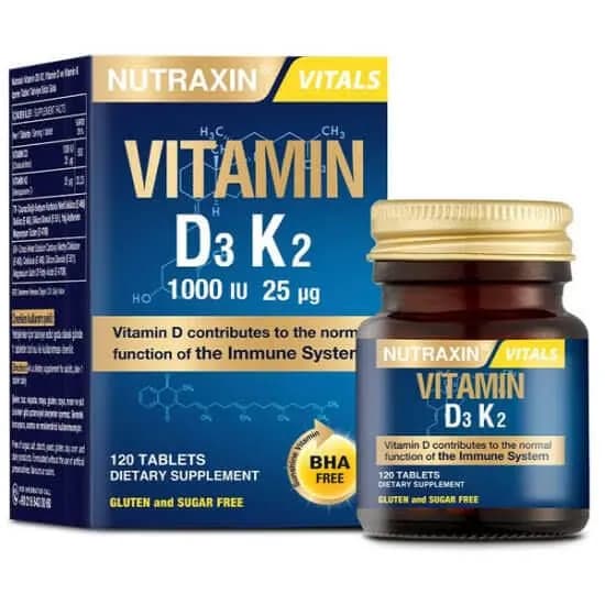Nutraxin Витамин D3K2 1000 МЕ 120 таблеток