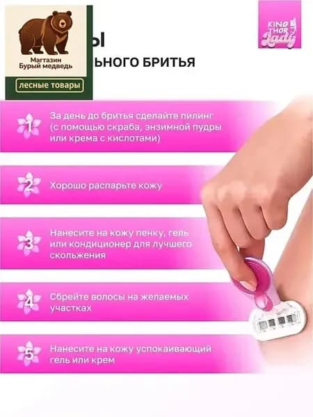 Бритва женская многоразовая мини, станок для путешествий