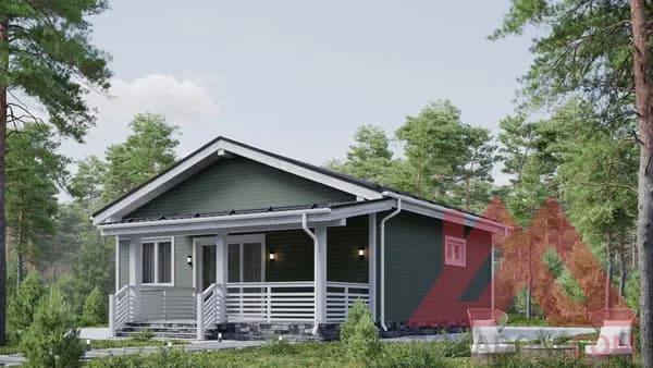 Архитектурное решение каркасного дома "Агава", 9*10,5, 68 м.кв.