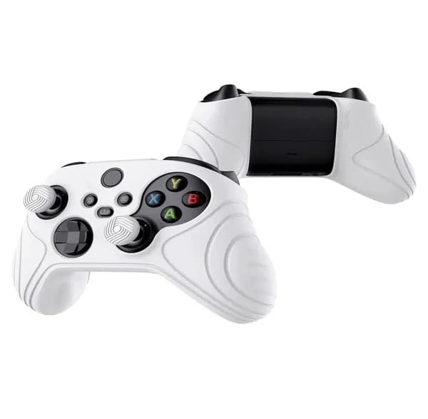 Силиконовый чехол для Xbox Series S/X с накладками на стики, белый