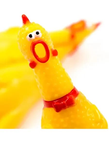 Игрушка курица пищалка, для собак "Shrilling Chicken" 15см.