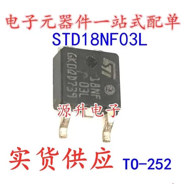10 шт. STD18NF03L 18NF03L MOS TO-252 N 17A 30V Электроника чип