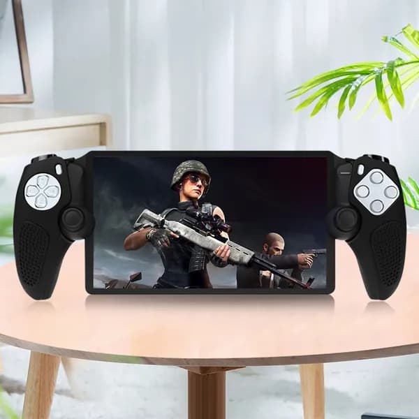 Силиконовый чехол для PlayStation Portal, чёрный, противоскользящий