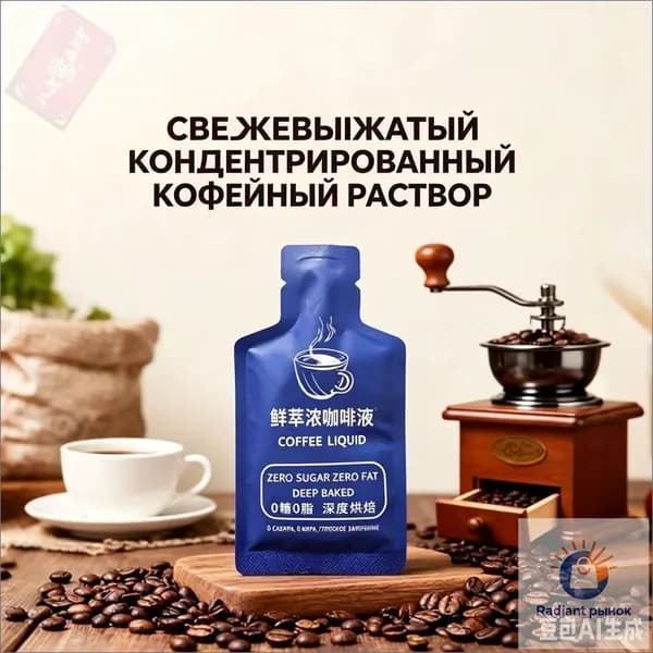 Концентрированный свежесваренный жидкий кофе содержит 0% сахара и 0% жира, что необходимо для занятий фитнес999