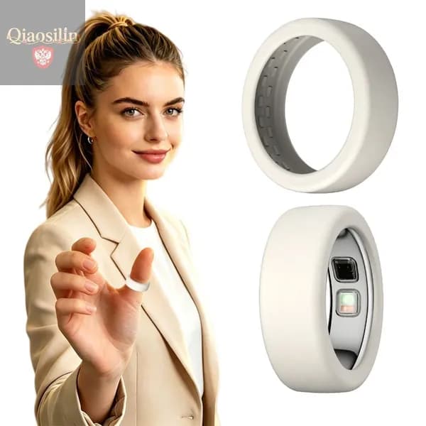 Чехол для кольца Oura Ring 5 из силикона, белый, размер S