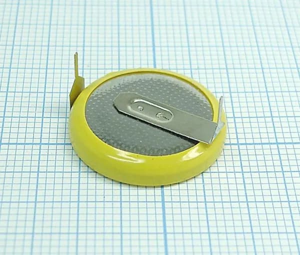 Батарейка CMOS CR2032 под пайку с загнутыми контактами