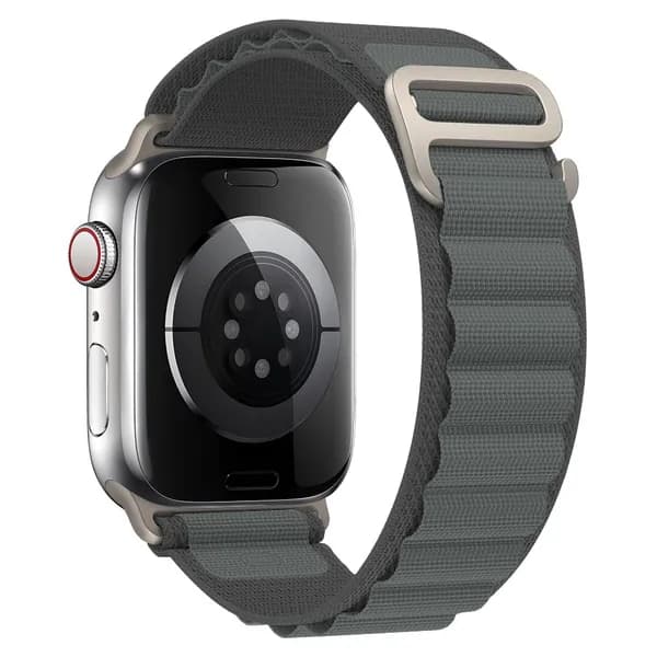 Тканевый ремешок для смарт-часов Apple Watch Series 1-10 и SE 38mm , 40mm , 41mm / Нейлоновый браслет Альпийская петля ремень для умных часов Эпл Вотч