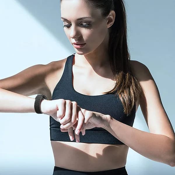 Нейлоновый ремешок для часов Garmin Fenix 7 с застежкой-липучкой и быстросохнущим покрытием, 22 мм, черный