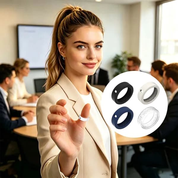 Силиконовый чехол для умного кольца Oura Ring 5, размер S (6 9), прозрачный, чёрный, синий, звёздный, 4 шт.