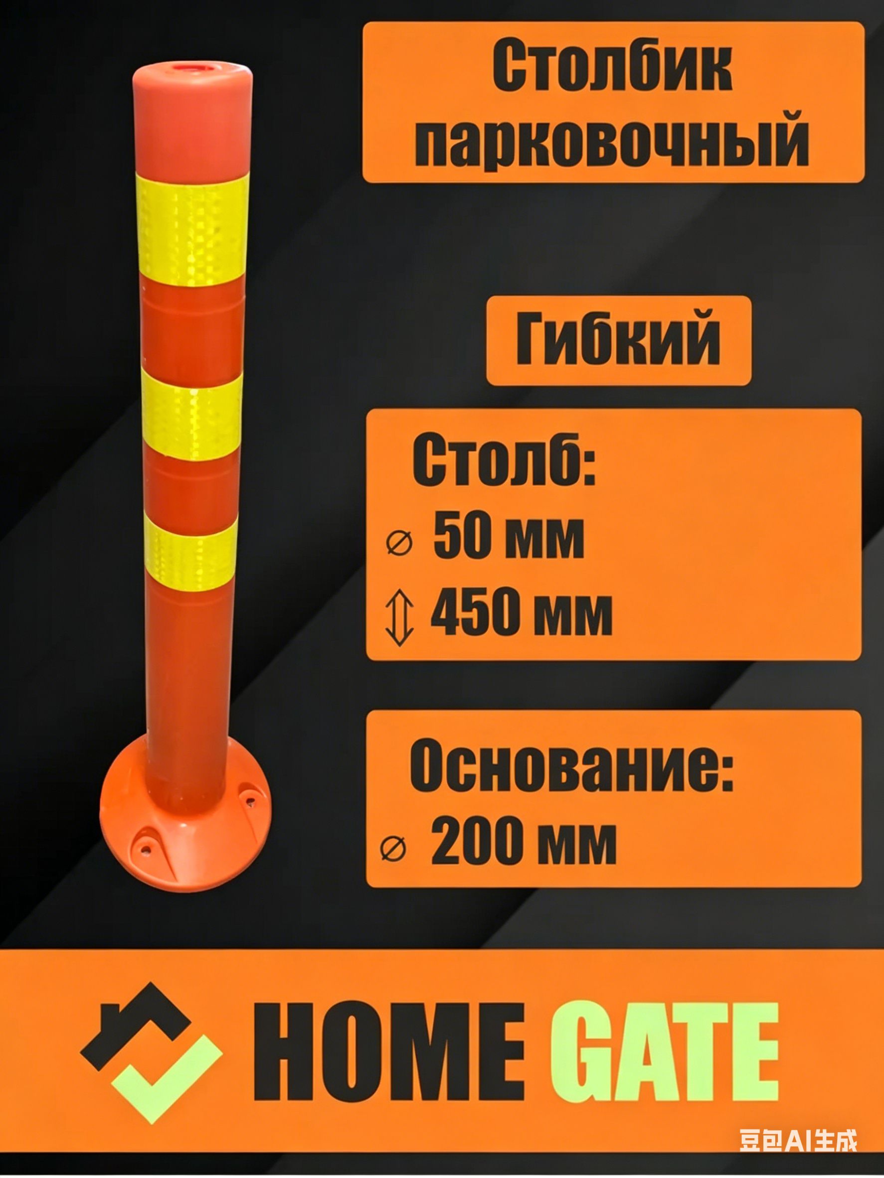 Столбики парковочные, 1 шт.