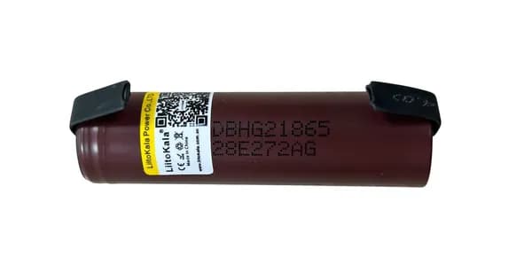 Аккумулятор 18650 LiitoKala HG2-N 3000mAh 3.7V Li-ion высокотоковый (с контактами для пайки) 1 шт