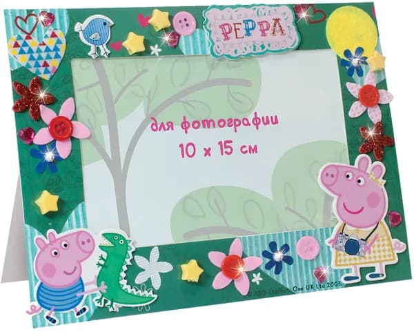 Фоторамка аппликация Пеппа на каникулах ТМ Peppa Pig