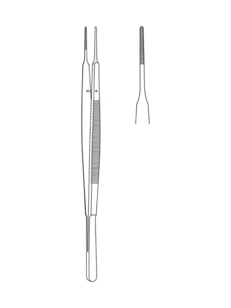 Пинцет хирургический Gerald, прямой, 18 см , Surgicon