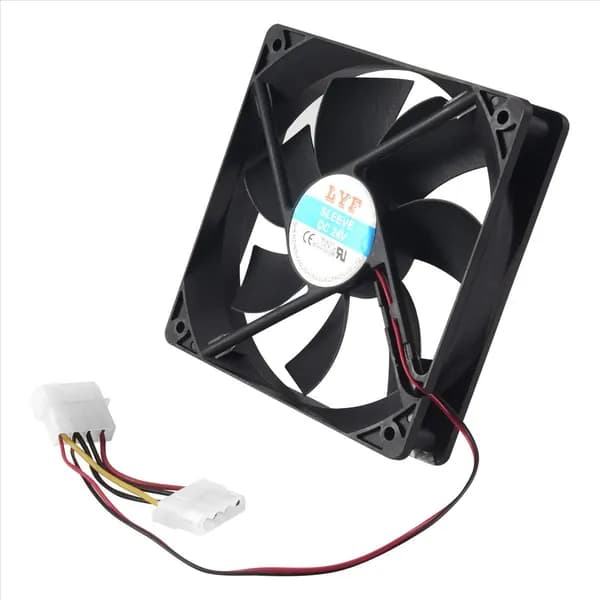 120мм x 25мм DC 24V 4Pin Подшипник скольжения Корпус компьютера Охлаждающий вентилятор