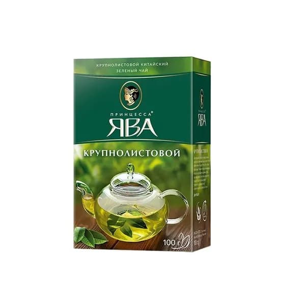 Принцесса Ява Чай зеленый, крупнолистовой, 100 г