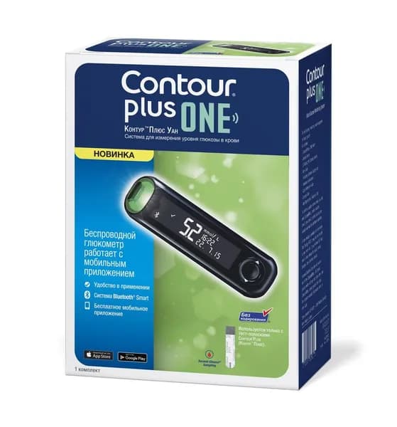 Глюкометр Контур Плюс Уан (Contour Plus One) , без тест-полосок