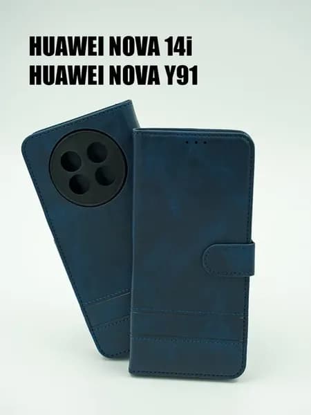 Чехол на Huawei Nova 14i, Nova Y91 книжка синий