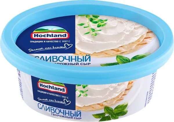 Сыр творожный HOCHLAND сливочный 60%, без змж, 140г 3 шт.